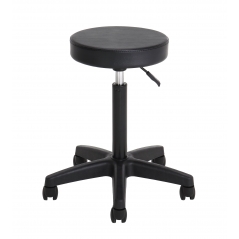 Tabouret Leo skaï noir 