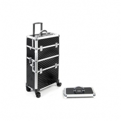Valise en aluminium noire 