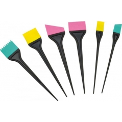 Lot de pinceaux coloration en silicone 