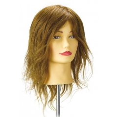Tête apprentissage Blond foncé 35 cm 