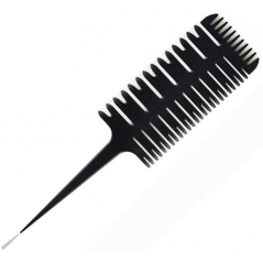 Pinceau peigne coloration triple tête 
