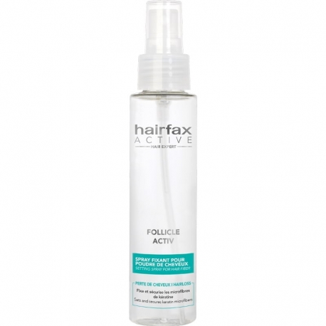 Spray fixant microfibres