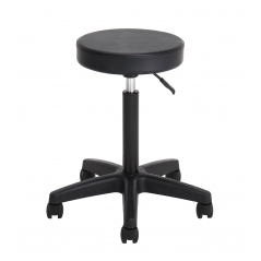 Tabouret Leo skaï noir