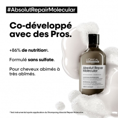 Shampoing réparateur Absolut Repair Molecular Serie Expert