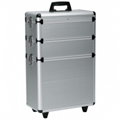 Valise de coiffure aluminium modulable 