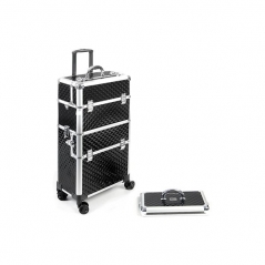 Valise en aluminium noire