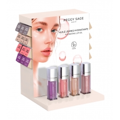 Présentoir d'huile hydratante pour lèvres Eté 2024