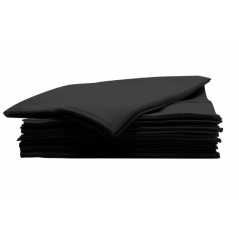 Lot de 50 serviettes jetables noires 