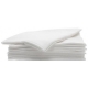 Lot de 50 serviettes jetables blanches 