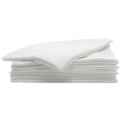 Lot de 50 serviettes jetables blanches 